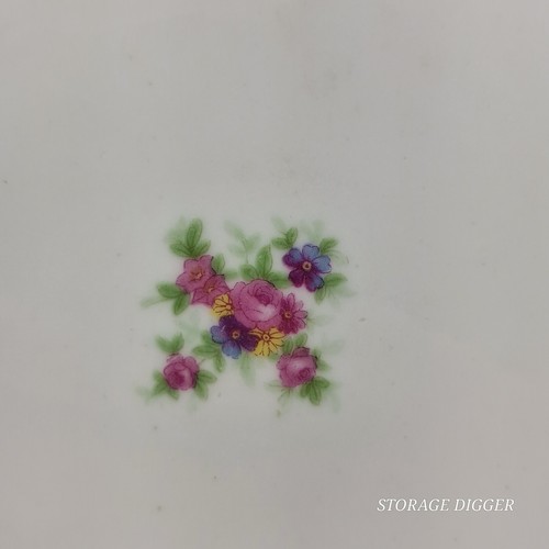 Vintage Bassett Limoges Austria Dinner Plate Multicolor Flowers, 9.5" Diameter - Picture 2 of 8
