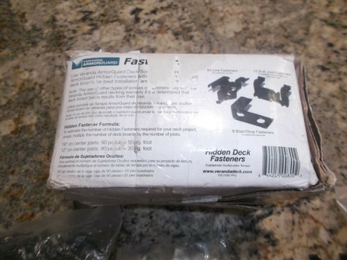 B) Veranda ArmorGuard Hidden Deck Fasteners Please Read - Picture 7 of 10