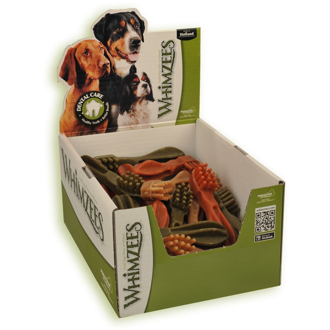 WHIMZEES Spazzolino da denti GRANDE DISPLAY DA 15 cm BOX pacco da 30 WHIMZEES Spazzolino da denti GRANDE DISPLAY DA 15 cm BOX pacco da 30