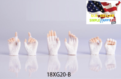 1//6 Female Black Gloved Hands Gun Hold For 12/" PHICEN Hot Toys Figure ❶USA❶