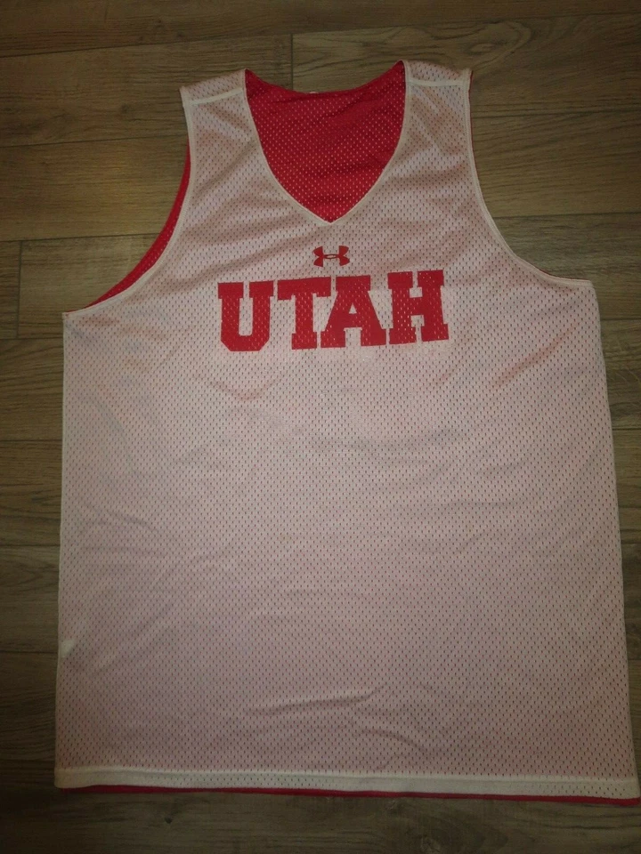 Utah University Utes #26 Basketball Team Under Armour Jersey LG L - Image 3 of 4