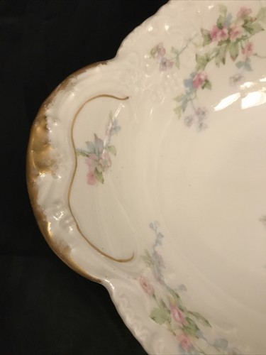 Theodore Haviland Limoges- Oval Serving Bowl Floral Pattern -10 1/8” - Picture 6 of 12