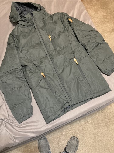 Alpha Industries Dark Olive Hooded Logo Puffer Jacket - Picture 13 of 13