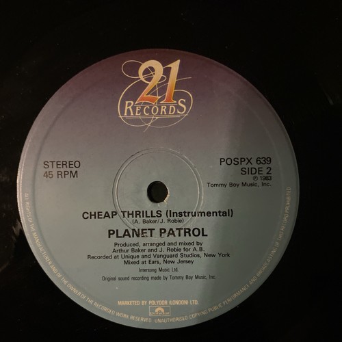 Planet Patrol - Cheap Thrills UK 1983 Tommy Boy 21 Records 12" single - Picture 5 of 6