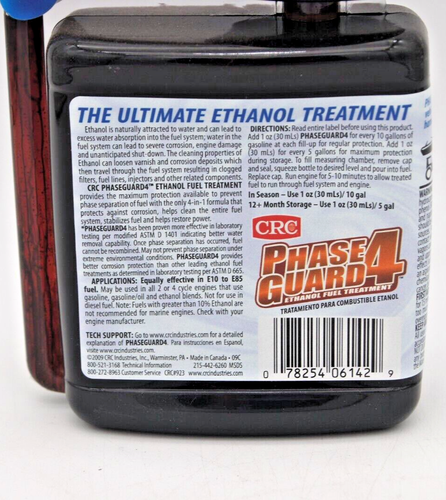 CRC Phase Guard 4 Ethanol Fuel Treatment 16 OZ 06142 - Picture 4 of 4