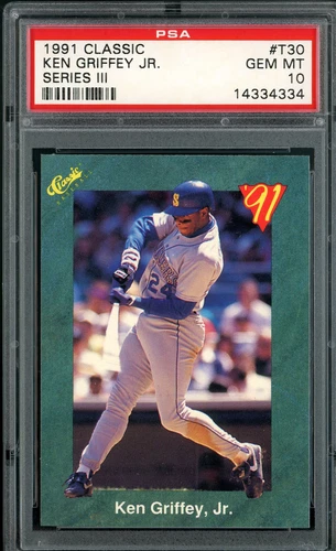 1991 Classic Series III Ken Griffey Jr #T30 PSA 10 GEM MINT Beautiful Centered!