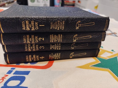 Audels Carpenters and Builders Guide Volumes 1-4 Complete Set 1946 Edition  - Imagen 2 de 17