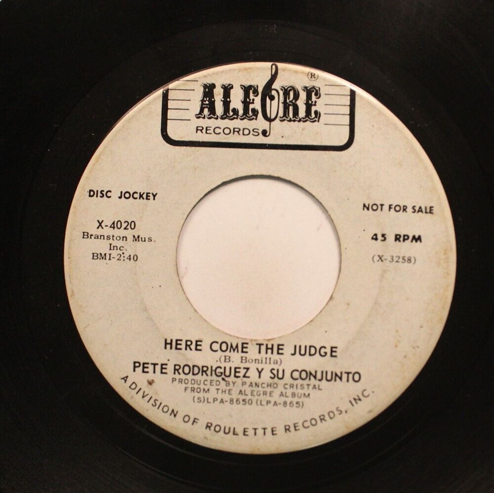Hear! Northern Soul Latin Promo 45 Pete Rodriguez Y Su Conjunto - Here Come The