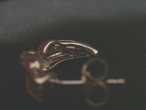 Stunning Vintage Sterling Silver CZ Encrusted Earring Set. Make Offer! #1326 - Picture 4 of 5