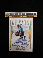 2021 Eddie George Panini Flawless Greats On Card Auto #01/20 Titans First/ Last