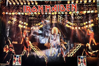 Iron Maiden vintage poster 1982 Number Of The Beast Live