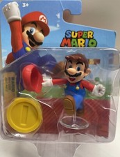 Nintendo Super Mario Bros. Action Figure Running Mario With Coin Jakks Pacific