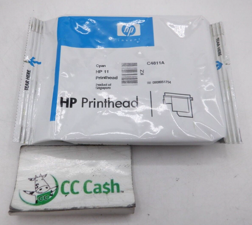 Genuine OEM HP 11 Cyan C4811A Printhead Ink Bulk Packaging FREE SHIPPING - Picture 3 of 10