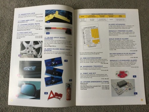 RENAULT Scenic Accessories June 1998 brochure IN VGC - Picture 4 of 5