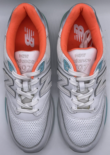 New Balance 597 South Beach 2017 ML597VAA Size 10 D NWOB Lifestyle Leather NOS - Picture 3 of 15