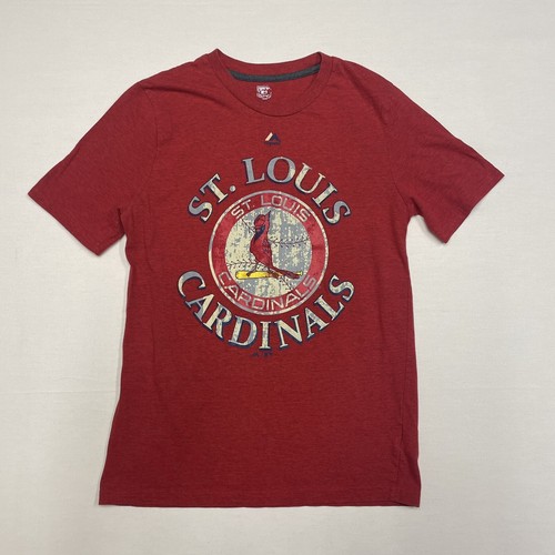 St. Louis Cardinals T-shirt Kids Boys Size XL (18) MLB Majestic Red Short Sleeve - Bild 1 von 7
