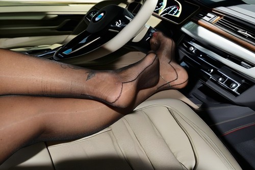 Ouvert-Strumpfhose Ferse/Slip Gr.: S/M  36-40 Beige  56,3% Nylon 43,7% Schwarz - Bild 11 von 24