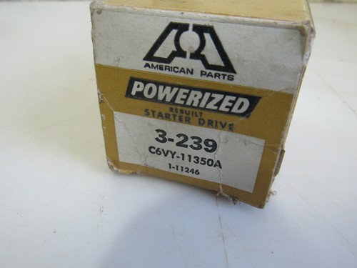 Vintage 1964-1972 Ford Lincoln Mercury Rebuilt POWERIZED Starter Drive 3-239 - Picture 6 of 6