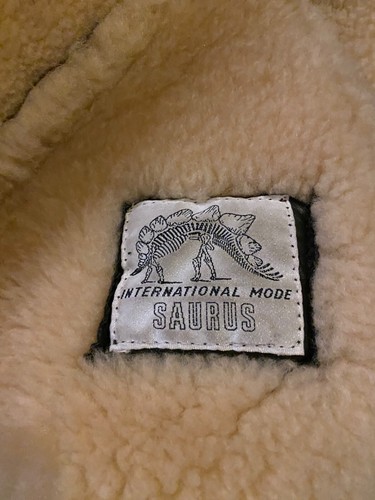 Vintage International Mode Sherpa Leather Bomber Jacket Brown Mens Large - Japan - Picture 17 of 24