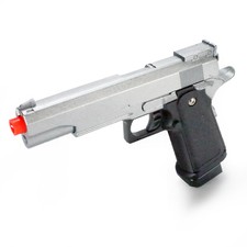 Airsoft Gun Spring Pistol Galaxy G6S Full Metal Slide 1911 Hi-CAPA 290FPS Silver