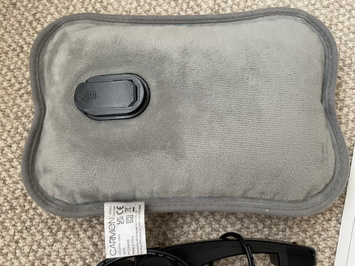Carmen Rechargeable Hot Water Bottle Plush Heat Pad Hand Warmer USED Excellent - Picture 2 of 4