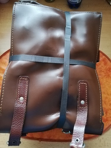 Orig. DDR NVA MdI MfS Kartentasche/Meldetasche, Leder/Kunstledermix gebraucht - Bild 2 von 3