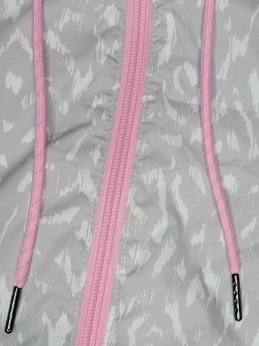 New Balance Womens Jacket Windbreaker Waterproof L New Gray Pink  SHIPS FAST - Picture 6 of 17