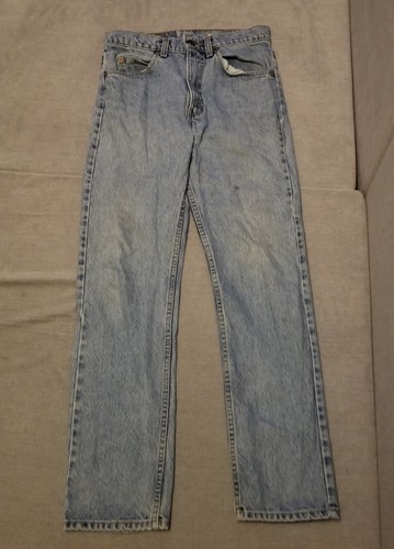 VTG 90s 1994 Levi’s 505 Orange Tab Jeans Faded Light Wash 30x29 *Tagged 31x30* - Picture 7 of 13