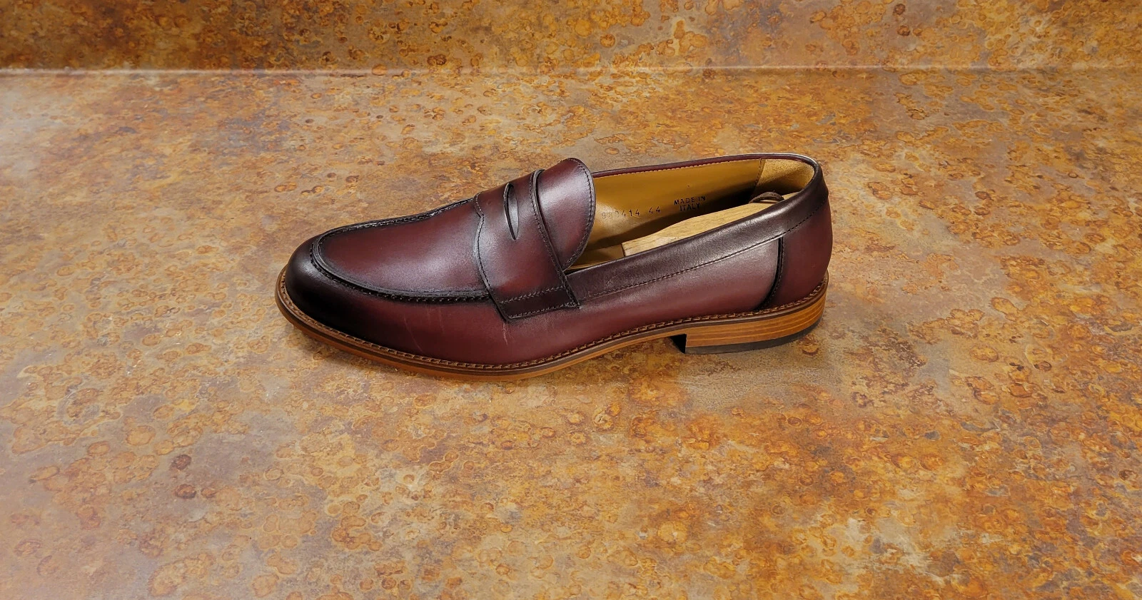 New! Antonio Maurizi '980414' Penny Loafer Burgundy Mens 11 US 44 Eur. MSRP $495