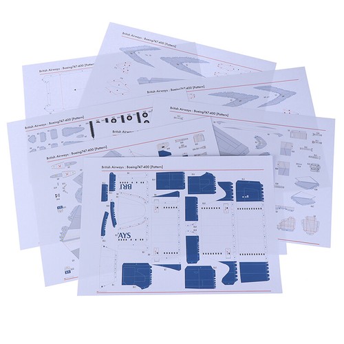 1:144 Boeing 747 Aircraft Civil Aviation Airliner DIY 3D Paper Card Model SeF#km - Photo 6/12