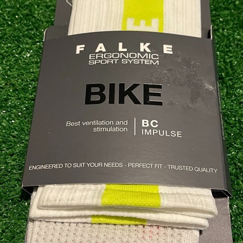 The Falke Bike BC Impulse Biking Cycling Ergonomic White Socks size 6.5-7.5 NEW - Picture 7 of 16