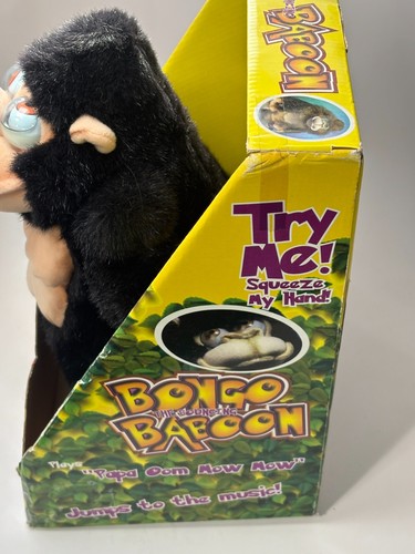VTG W/ Box Bongo The Bouncing Baboon Gemmy 2000 Papa Oom Mow Mow 12.5” Works Rar - Picture 6 of 6