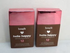 BENEFIT HELLO HAPPY SOFT BLUR FOUNDATION 12 SPF 15 1 OZ NWOB SET OF 2