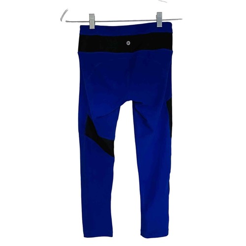 90 Degree By Reflex Royal Blue & Black High Waisted Fitness Leggings Sz XS NEW - Picture 5 of 8