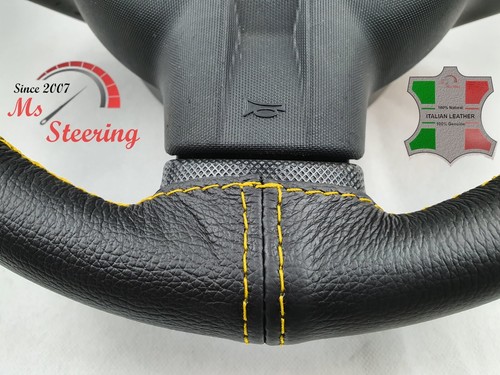 PARA BMW SERIE 3 80-83 NEGRO CUERO CUBIERTA VOLANTE, AMARILLO 2 PIEZAS - Imagen 7 de 12