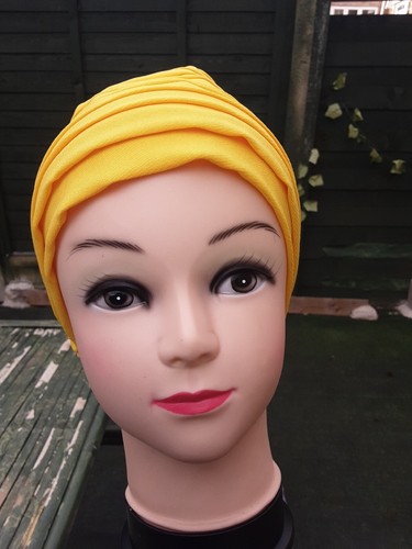 African Ankara Print Bonnet Cap Head Cover Turban Wrap Long Hair Sock Shower - Picture 5 of 10