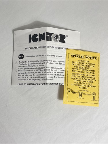 Pertronix HO-181 Ignitor Holley 8 Cyl Electronic Ignition Conversion Kit - Picture 12 of 13