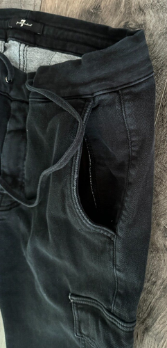 7  FOR ALL MANKIND EXTROARDINARY UPSCALE DESIGNER LUXURY MENS CARGO SWEATPANTS - Picture 7 of 18