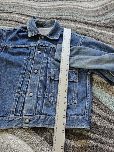 Vintage 40s Foremost Type I 1 Denim Jacket Selvedge Mens Small - Picture 2 of 10