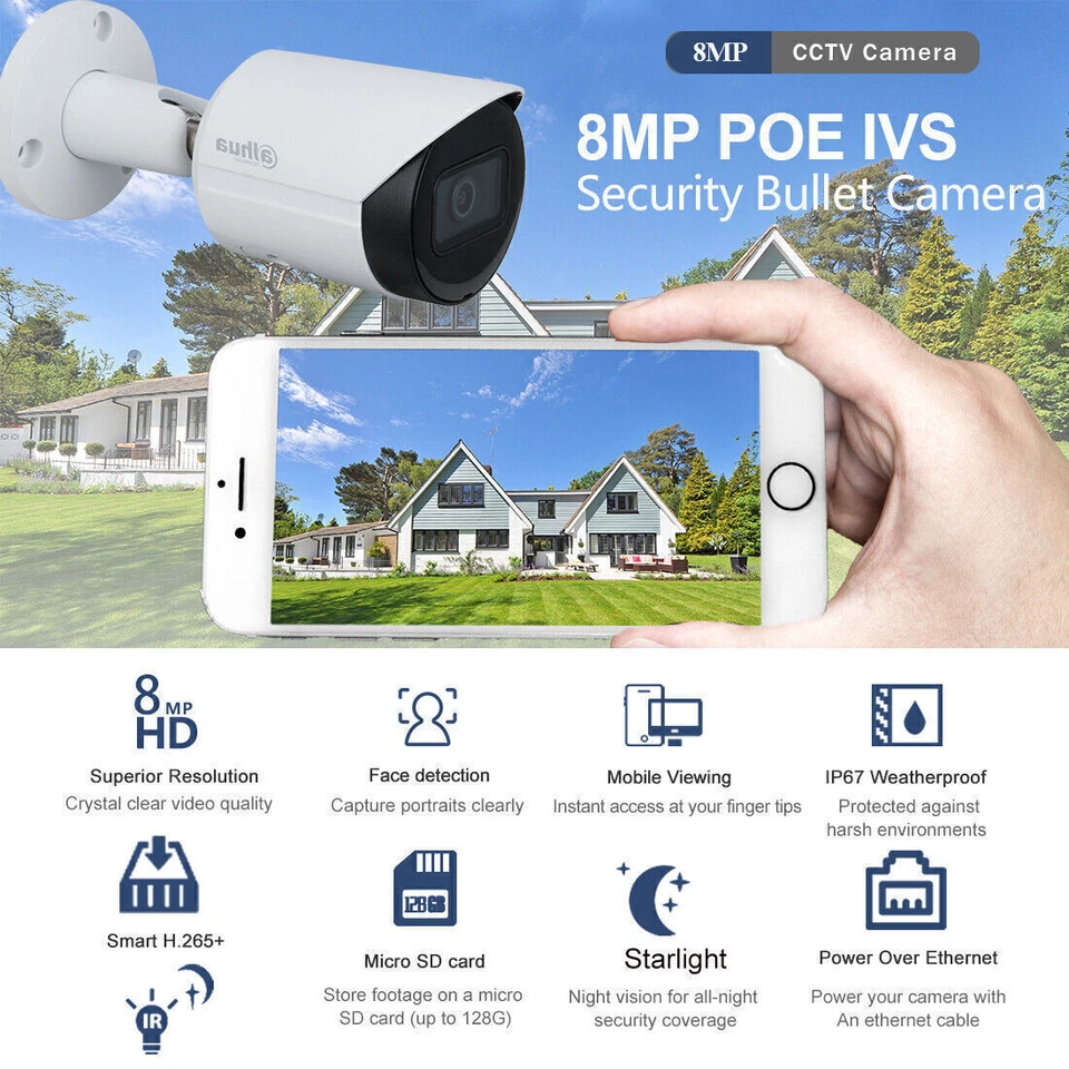 Dahua IPC-HFW2831S-S-S2 8MP 4K Camera IP67 Lite IR Fixed-focal Bullet IP Camera - Image 2 of 4