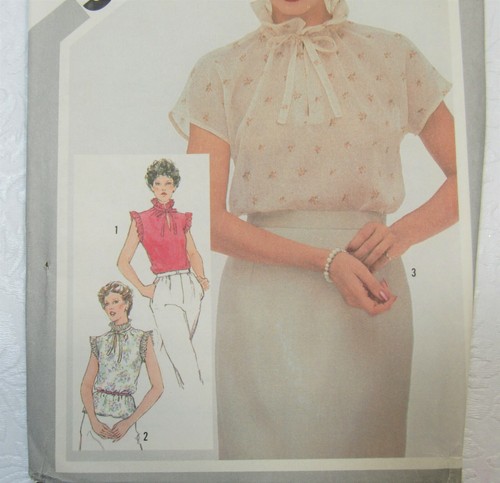 Simplicity 5106 Sewing Pattern Misses' Blouses Shirts Sz. 14 Uncut Vintage - Picture 3 of 4