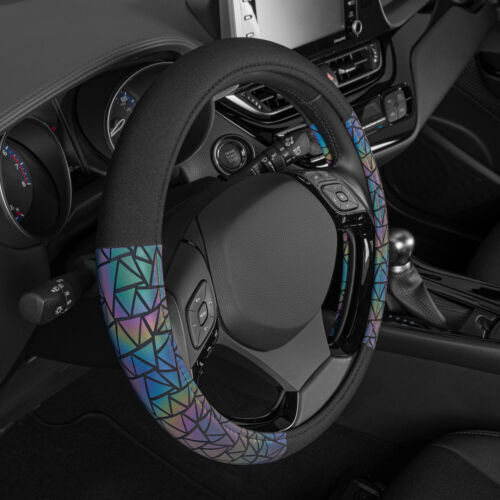 Geometric Steering Wheel Cover for Women Black Cute Prism Sparkle Glitter Bling - Bild 5 von 7