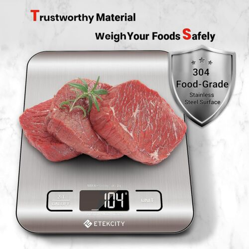 Etekcity Food Kitchen Scale, Digital Grams and Ounces for Weight Loss image