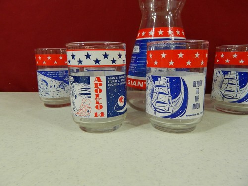 Apollo Carafe Pitcher & 6 Glasses - Picture 7 of 8