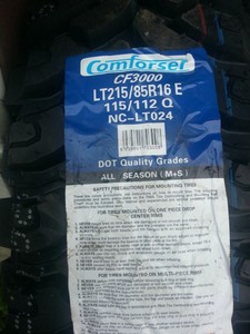 FOUR-LT215-85R16-Comfoser-10-ply-CF3000-115-112Q-Tubeless-Dual-Mud-Truck-Tires