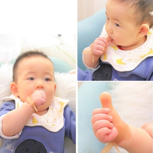 Baby Thumb Sucking Stop Adjustable Thumb Guard Soft Silicone Thumb Sucking T L2S - Picture 16 of 30