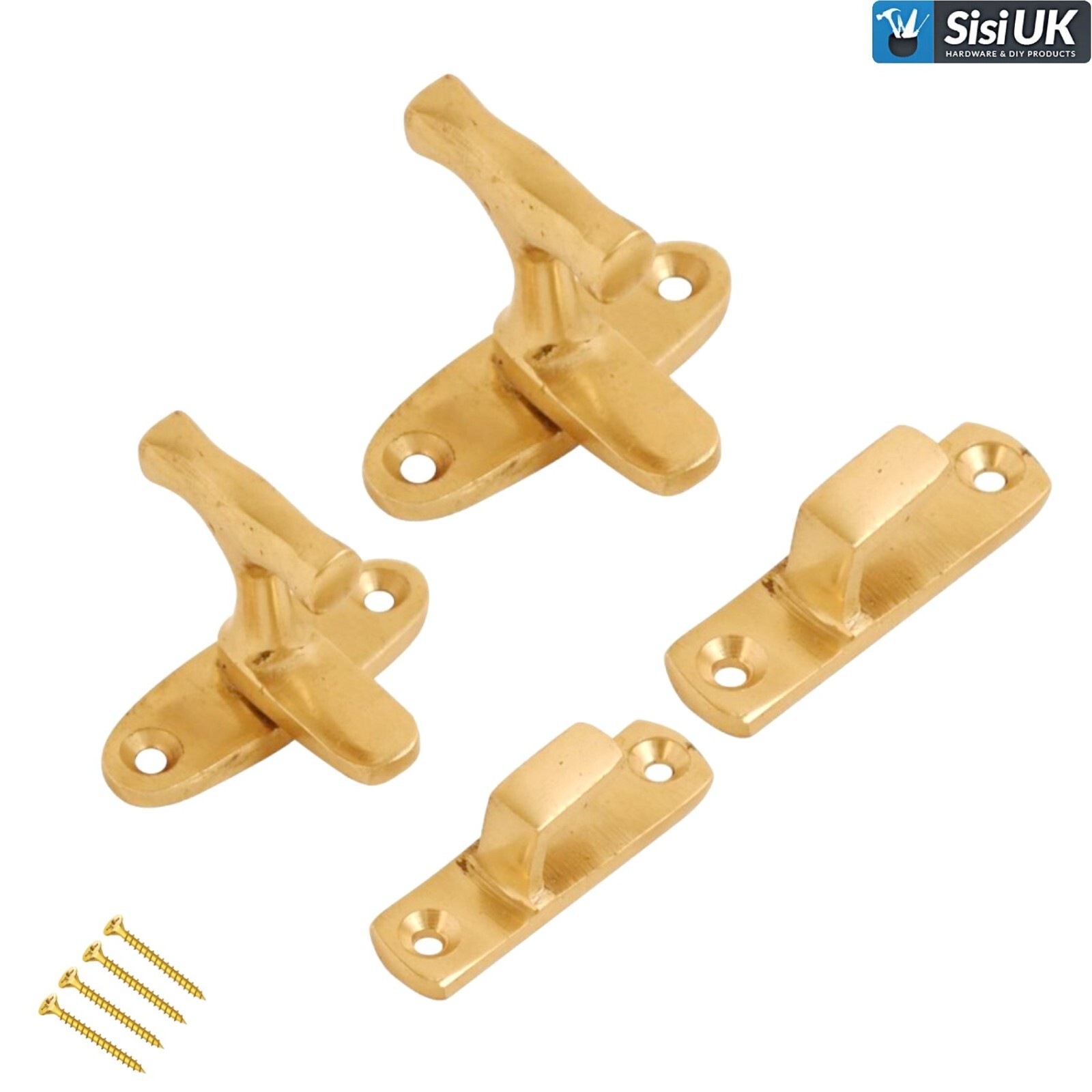 Showcase Cabinet Catch Brass/Chrome 40mm Latch - Traditional Thumb Turn Fastener