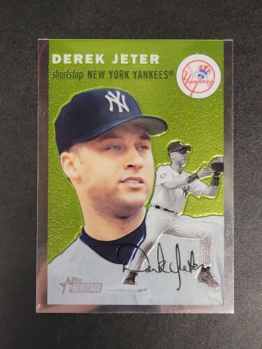 2003 TOPPS HERITAGE CHROME DEREK JETER #THC5 1017/1954 YANKEES