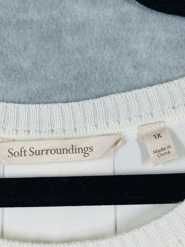Soft Surroundings Sirena Wool Alpaca Tunic Sweater 1X Overlay Back Capsule EUC - Picture 7 of 12