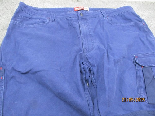 Hard Yakka Work/Tradie Pants 122S 48 W48 L30 Cotton Navy Blue Pockets Outdoor - Picture 2 of 19